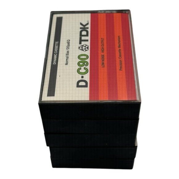 Vintage TDK D-C90 Cassette Tapes 1979 Lot Of 5 - Picture 6 of 9